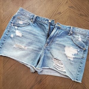 Mossimo Distressed Boyfriend Shorts